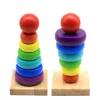 ring stacker toy, montessori toy, montessori wooden toys, stacking tower, educational toy
