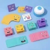 expression puzzle building blocks, face changing building blocks