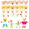 dress up toy, dress up puzzle, wooden dress up