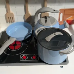 Received Kids Play Kitchen Cookware Toys Set from customer S***e.