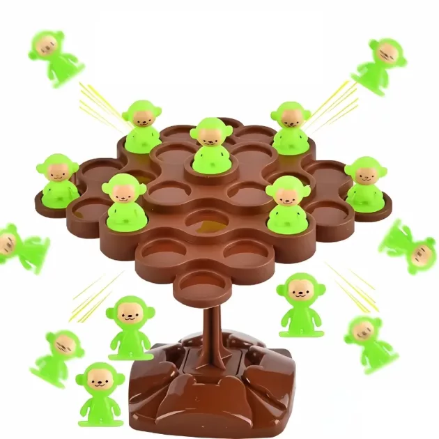 monkey tree toy, monkey balance game