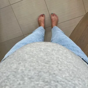 Received Over Bump Maternity Jeans Pregnancy Pants from customer M******y.