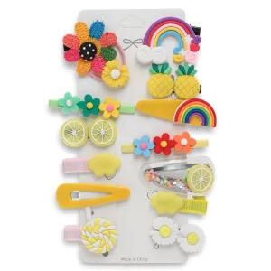hair clips, flower hair clips, cute hair clips, hair clip set