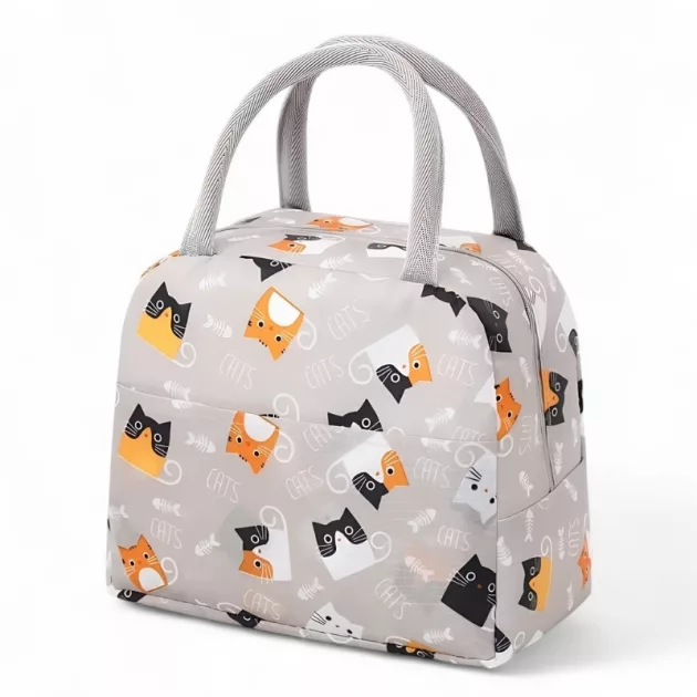 lunch bag, insulated lunch bag, cute lunch bag, cartoon lunch bag, thermal lunch bag